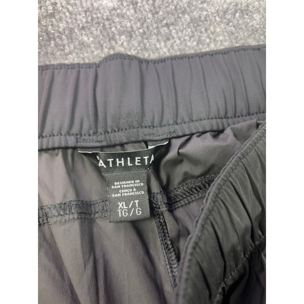 Athleta Track Pants Womens XL/T Black Tall Zipper Pockets Bungee Hem - Picture 2 of 11